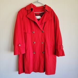 JH Collectables Red Fully Lined Pea Style Coat